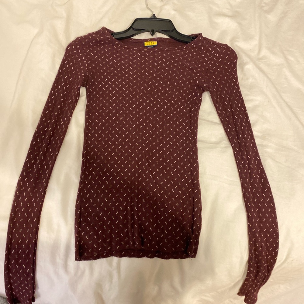 Burgundy long sleeve